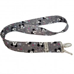 Lanyard Mickey Mouse gris