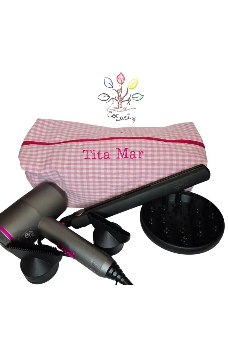 Neceser XXL Vichy Rosa